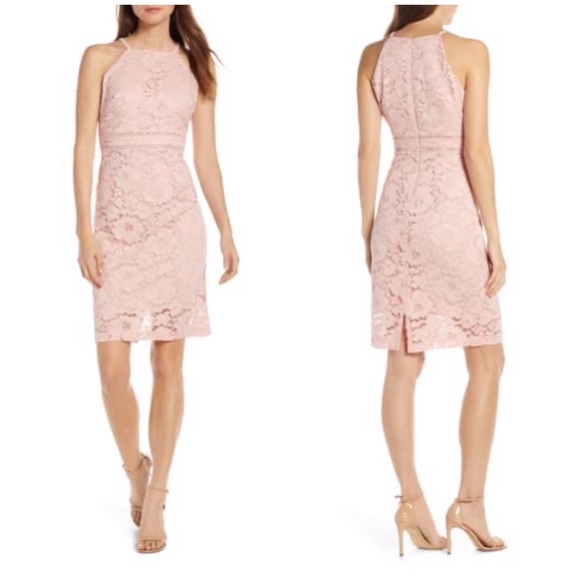 Vince Camuto Dresses & Skirts - Vince Camuto Sleeveless Lace Sheath Dress • Blush